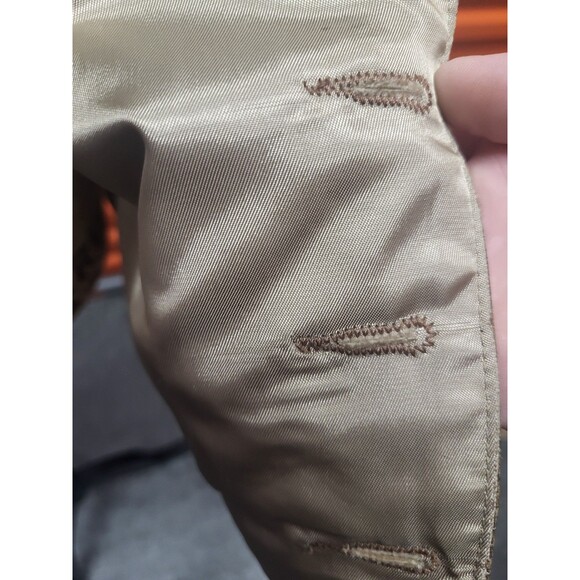 Vintage Diamond Leathers Vest Men's Sz 50 Brown Biker Cowboy Western Made In USA - Picture 3 of 9